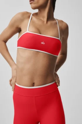 Soutien-gorge Airlift Charger – Rouge vif/Blanc