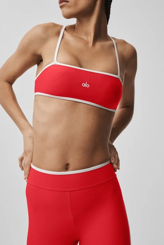 Soutien-gorge Airlift Charger - Rouge vif/Blanc