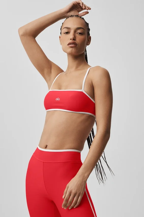 Soutien-gorge Airlift Charger - Rouge vif/Blanc