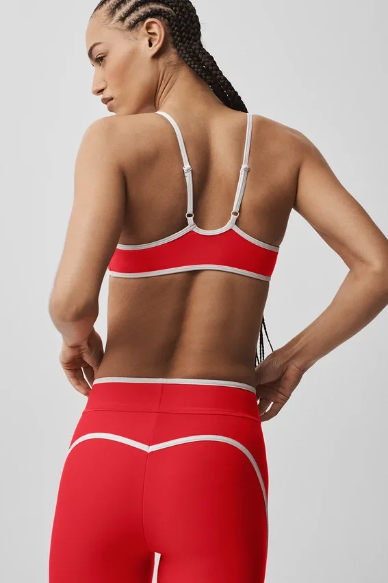 Soutien-gorge Airlift Charger - Rouge vif/Blanc