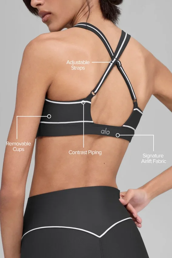 Soutien-gorge Airlift Haven - Anthracite/Blanc