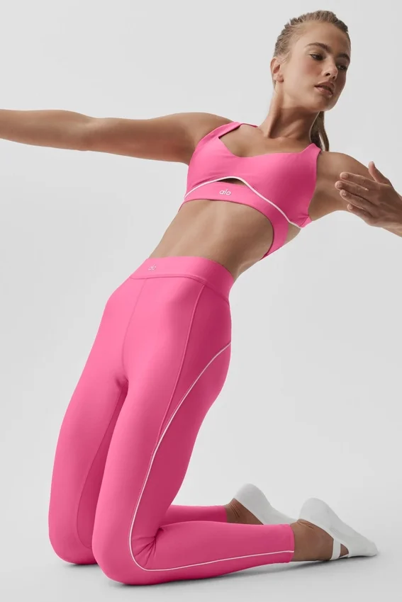 Legging de course à pied 7/8 High-Waist Airlift – Rose paradis