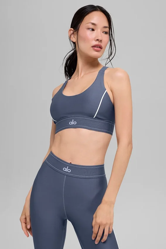 Soutien-gorge Airlift Suit Up - Bleu pierre/Blanc