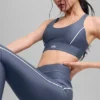 Soutien-gorge Airlift Suit Up - Bleu pierre/Blanc