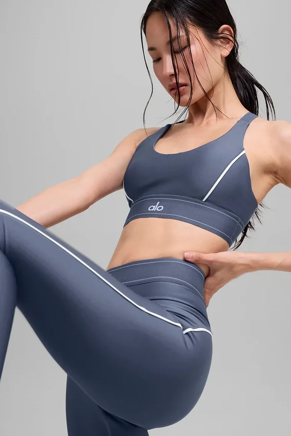 Soutien-gorge Airlift Suit Up - Bleu pierre/Blanc