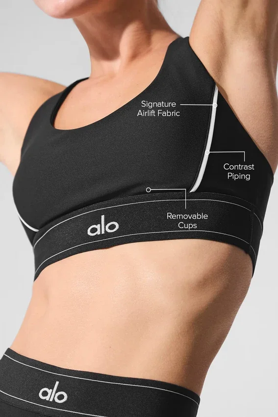 Soutien-gorge Airlift Suit up — Noir/Blanc