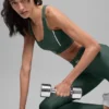 Soutien-gorge Airlift Suit Up - Vert trèfle/Blanc