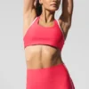 Soutien-gorge Airlift Super Sleek Contrast - Rouge bonbon/Blanc