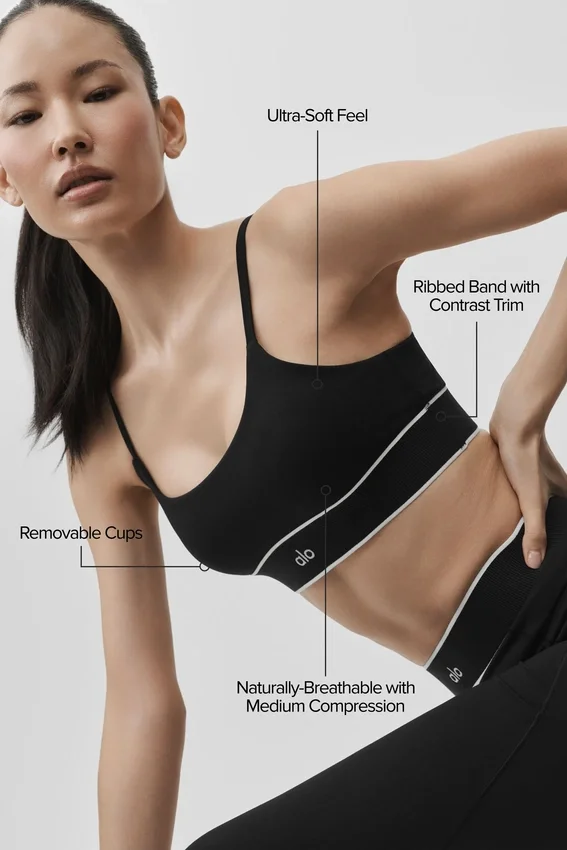Soutien-gorge Alo Softsculpt Amp It up - Noir