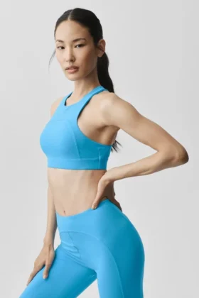 Soutien-gorge Alo Softsculpt Superset – Bleu azur