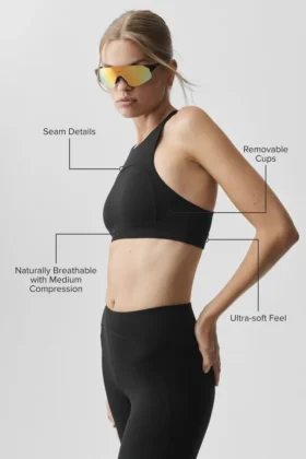 Soutien-gorge Alo Softsculpt Superset – Noir