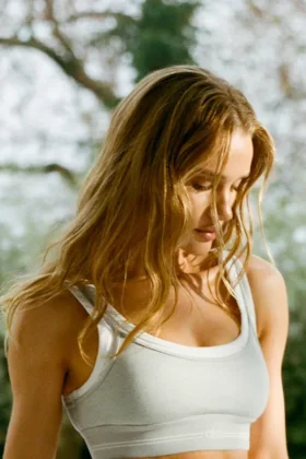 Soutien-gorge Alosoft « Better Together » - Gris chiné athlétique/Blanc