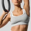 Soutien-gorge Alosoft « Better Together » - Gris chiné athlétique/Blanc