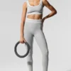 Soutien-gorge Alosoft « Better Together » - Gris chiné athlétique/Blanc