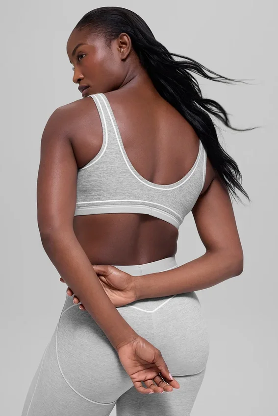 Soutien-gorge Alosoft Heart Throb - Gris chiné athlétique/Blanc