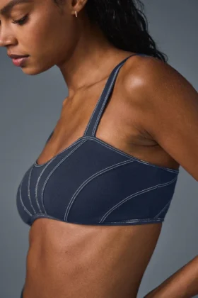 Soutien-gorge Alosoft Sunray – Bleu marine/Ivoire