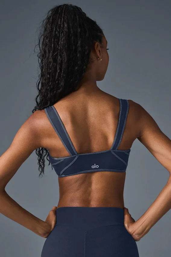 Soutien-gorge Alosoft Sunray - Bleu marine/Ivoire