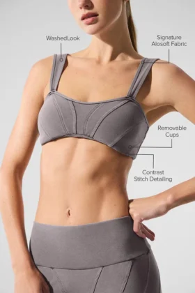 Soutien-gorge Alosoft Sunray délavé – Cool Grey Wash