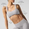 Soutien-gorge Alosoft Sunray délavé – Délavage « Grey Sky »