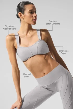 Soutien-gorge Alosoft Sunray délavé – Délavage « Grey Sky »