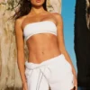 Soutien-gorge bandeau Airbrush - Blanc