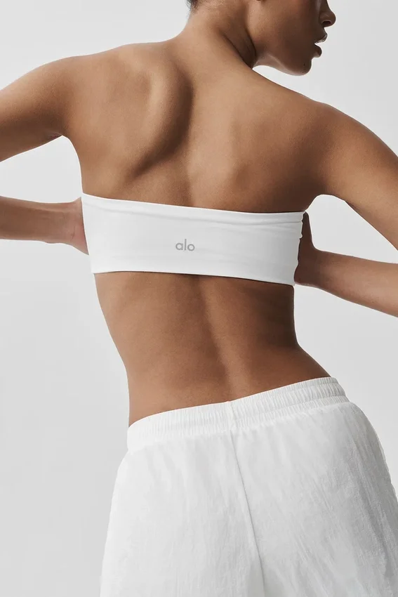 Soutien-gorge bandeau Airbrush - Blanc