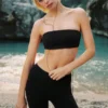Soutien-gorge bandeau Airbrush - Noir