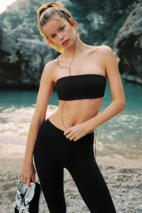 Soutien-gorge bandeau Airbrush - Noir