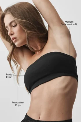 Soutien-gorge bandeau Airbrush – Noir