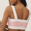 Soutien-gorge « Capri Dream » en coton et cachemire – Rose ensoleillé/Blanc