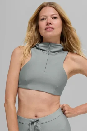 Soutien-gorge à capuche Airlift Light Speed – Gris lunaire