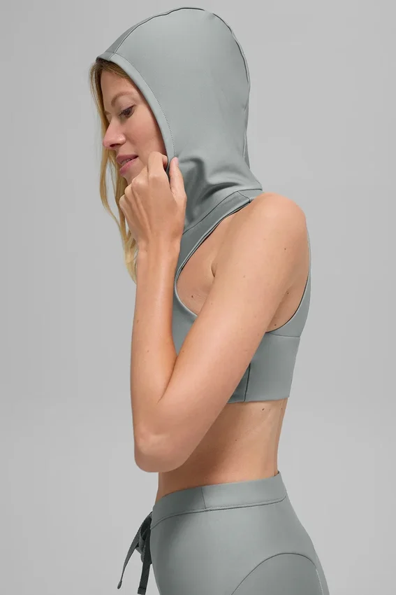 Soutien-gorge à capuche Airlift Light Speed - Gris lunaire