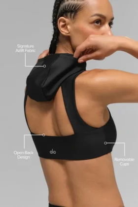 Soutien-gorge à capuche Airlift Light Speed – Noir