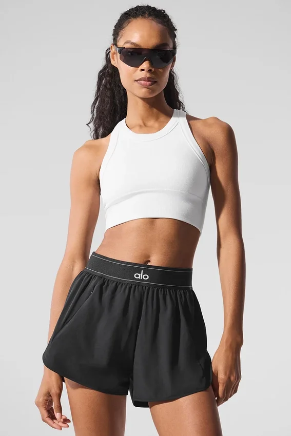Soutien-gorge à col haut Seamless Delight - Blanc