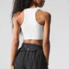Soutien-gorge à col haut Seamless Delight - Blanc