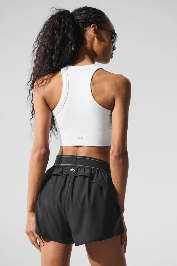 Soutien-gorge à col haut Seamless Delight - Blanc