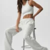 Soutien-gorge à col haut Seamless Delight - Blanc chiné