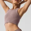 Soutien-gorge à col haut Seamless Delight - Gris champignon