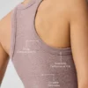 Soutien-gorge à col haut Seamless Delight - Gris champignon