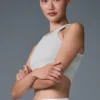 Soutien-gorge à col haut Seamless Delight - Gris chiné athlétique