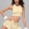 Soutien-gorge à col haut Seamless Delight - Jaune bougie