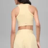 Soutien-gorge à col haut Seamless Delight - Jaune bougie