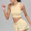 Soutien-gorge à col haut Seamless Delight - Jaune bougie