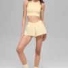 Soutien-gorge à col haut Seamless Delight - Jaune bougie