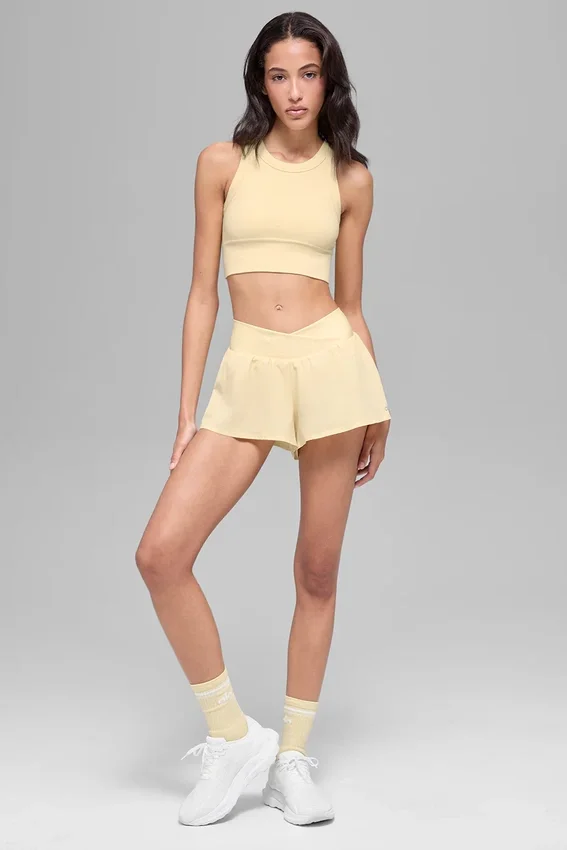 Soutien-gorge à col haut Seamless Delight - Jaune bougie