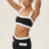 Soutien-gorge « Cotton Cashmere Capri Dream » - Noir/Blanc