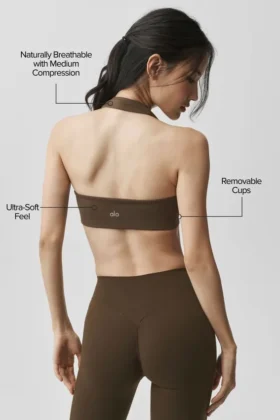Soutien-gorge dos nu Alo Softsculpt « Feel the Heat » – Espresso