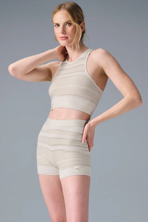 Soutien-gorge en maille Sport Play - Ivoire/Alabâtre