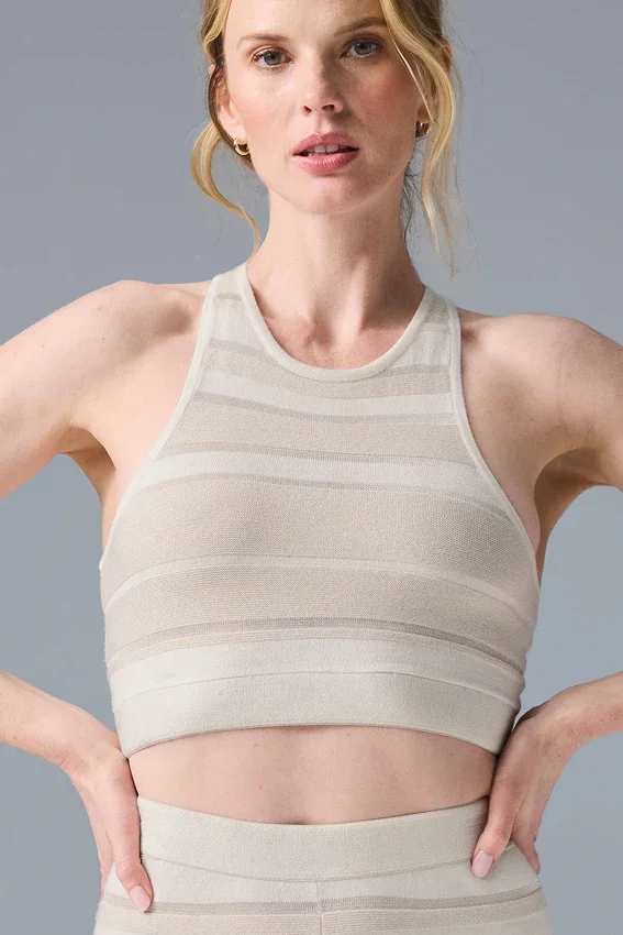 Soutien-gorge en maille Sport Play - Ivoire/Alabâtre