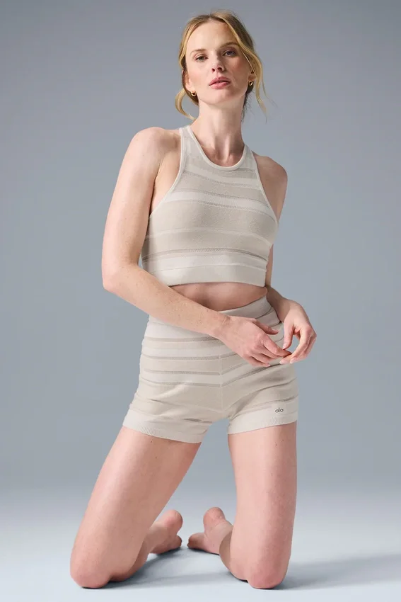 Soutien-gorge en maille Sport Play - Ivoire/Alabâtre